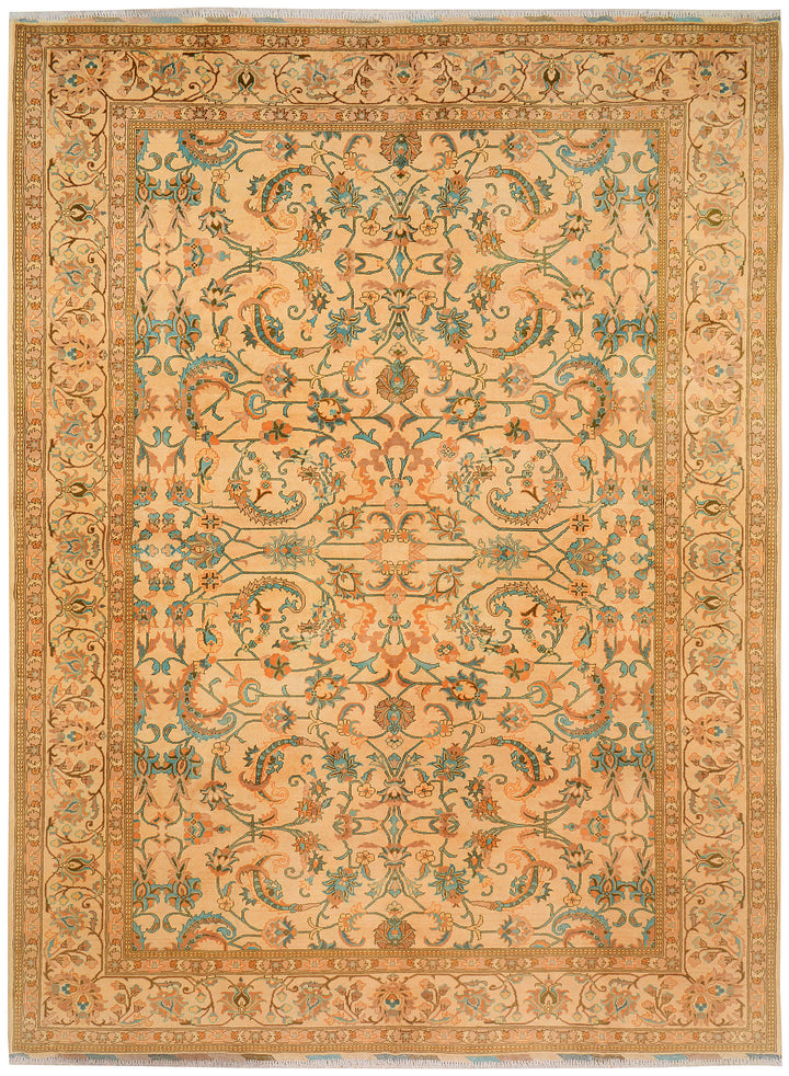 White Afghan Khal Mohammadi Rug 8' 6" x 11' 6" Hand-Knotted