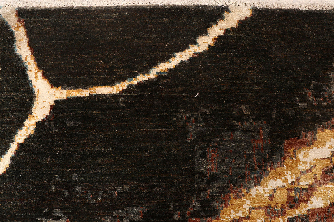 Multi Colored Abstract 8'  10" x 11'  10" - No. QA77714