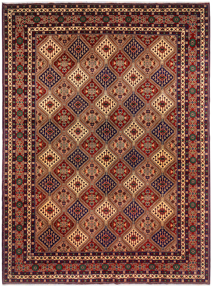 Multi Colored Khal Mohammadi 8'  4" x 11'  3" - No. QA79058