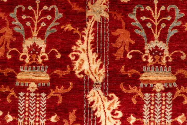 Firebrick Ikat 5'  x" 6'  4" - No. QA58404