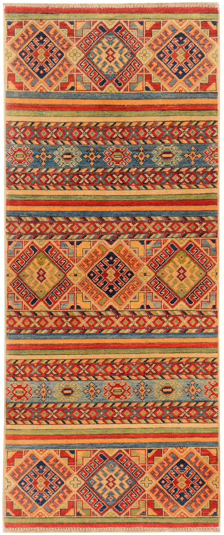 Multi Colored Kazak 2'  7" x 6'  2" - No. QA83106