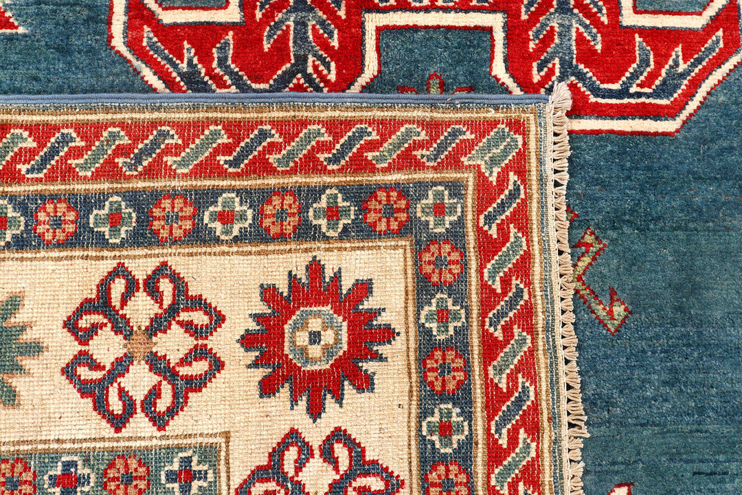 Steel Blue Kazak 6'  8" x 9'  8" - No. QA55708