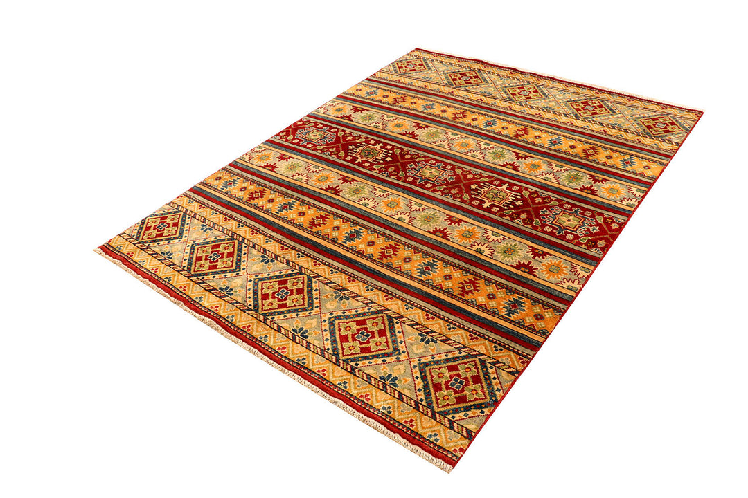Multi Colored Kazak 5'  x" 6'  9" - No. QA22747