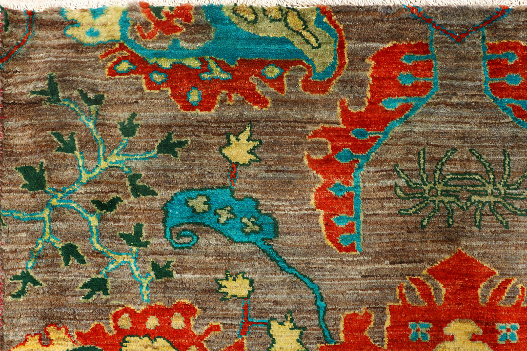 Multi Colored Suzani 8'  10" x 12'  2" - No. QA13875