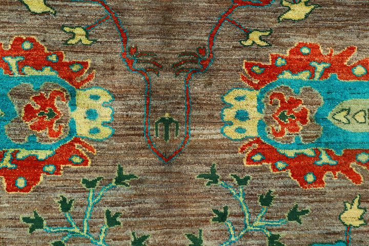 Multi Colored Suzani 8'  10" x 12'  2" - No. QA13875