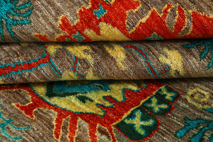 Multi Colored Suzani 8'  10" x 12'  2" - No. QA13875