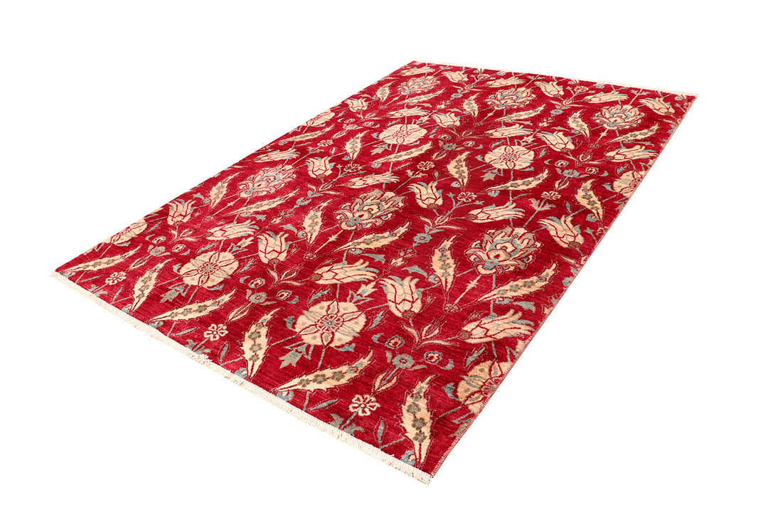 Firebrick Suzani 6'  x" 9'  1" - No. QA43775