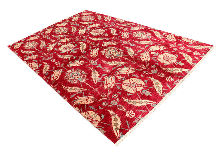 Firebrick Suzani 6'  x" 9'  1" - No. QA43775