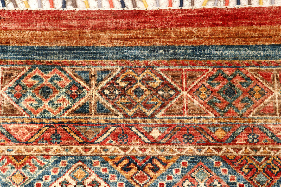 Multi Colored Kazak 2'  9" x 9'  10" - No. QA64479