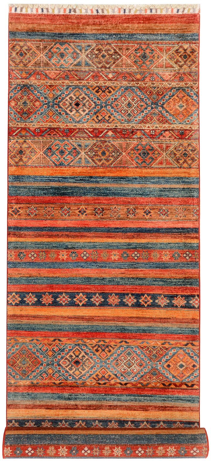 Multi Colored Kazak 2'  9" x 9'  10" - No. QA64479