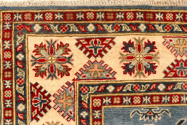 Light Steel Blue Kazak 4'  11" x 6'  9" - No. QA16076