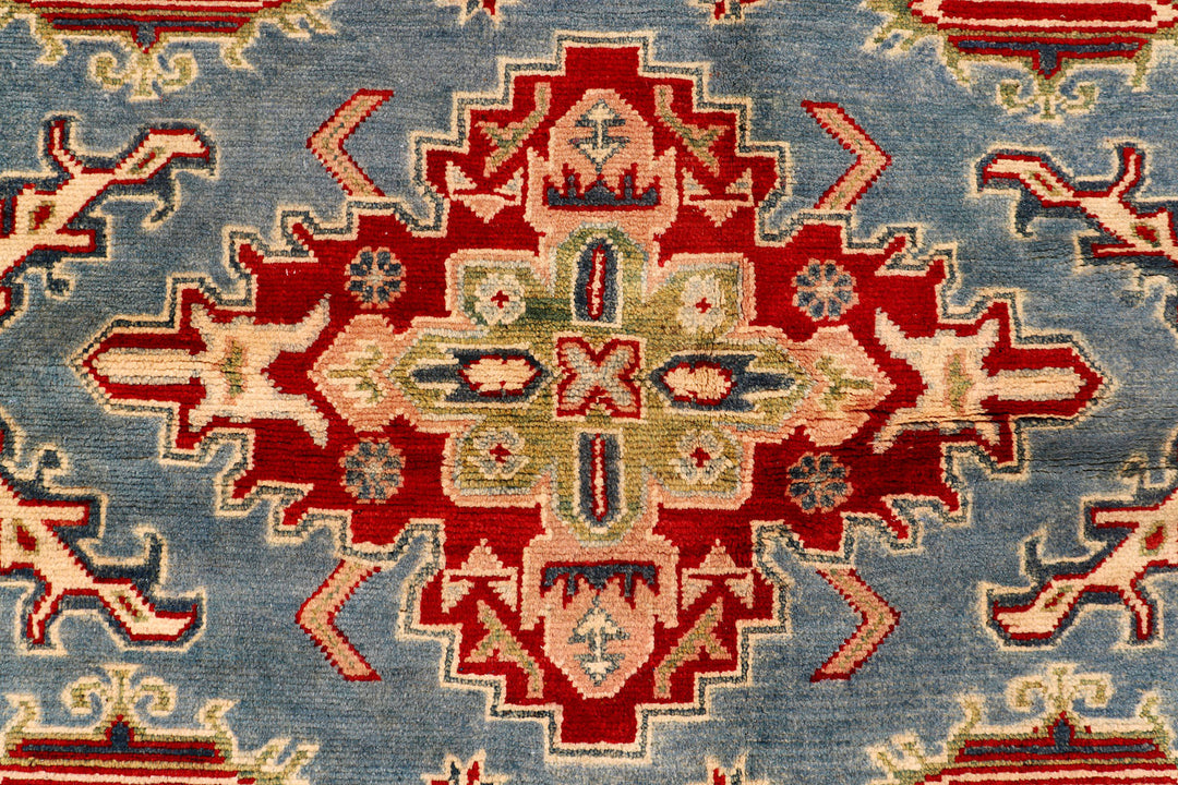Light Steel Blue Kazak 4'  11" x 6'  9" - No. QA16076