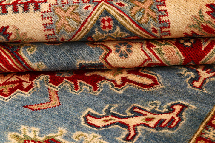 Light Steel Blue Kazak 4'  11" x 6'  9" - No. QA16076