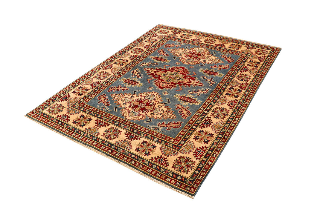 Light Steel Blue Kazak 4'  11" x 6'  9" - No. QA16076