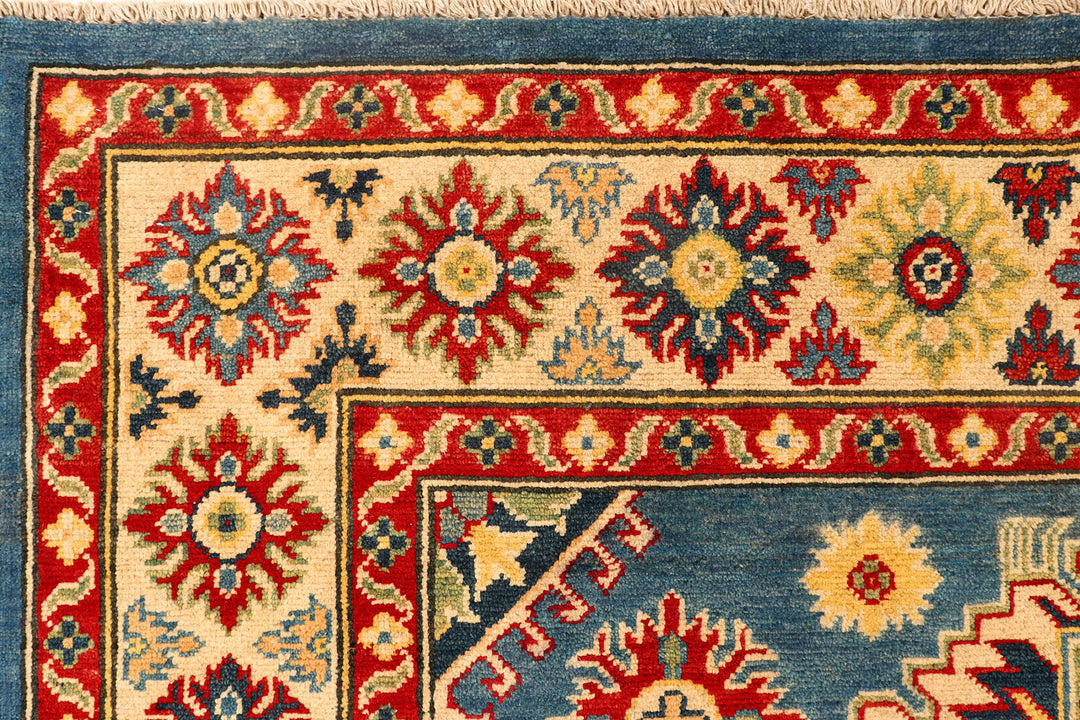 Light Slate Grey Kazak 4'  11" x 7'  1" - No. QA54285