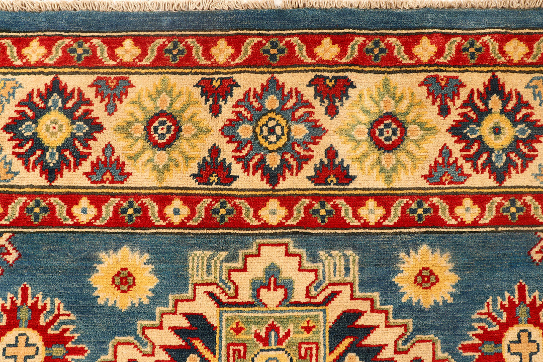 Light Slate Grey Kazak 4'  11" x 7'  1" - No. QA54285