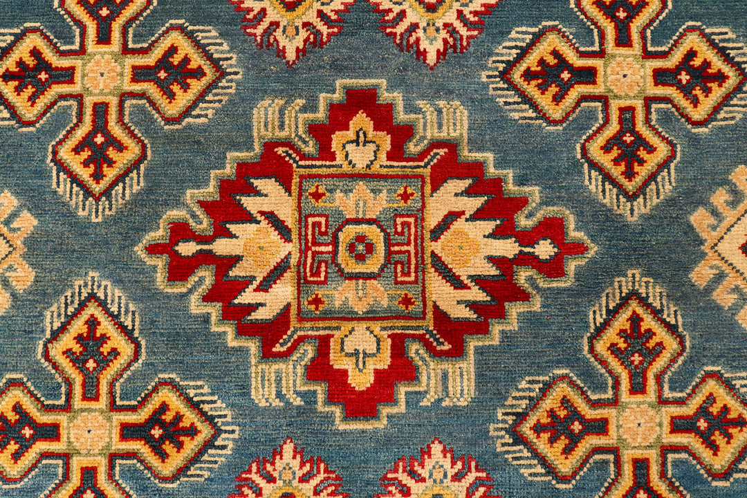 Light Slate Grey Kazak 4'  11" x 7'  1" - No. QA54285