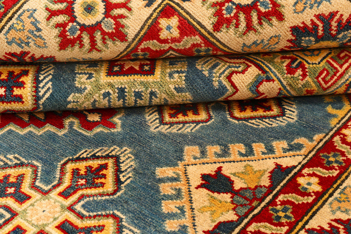 Light Slate Grey Kazak 4'  11" x 7'  1" - No. QA54285