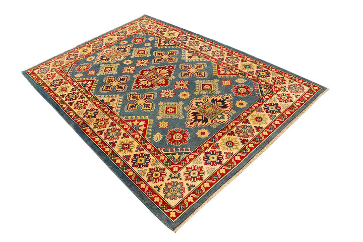 Light Slate Grey Kazak 4'  11" x 7'  1" - No. QA54285