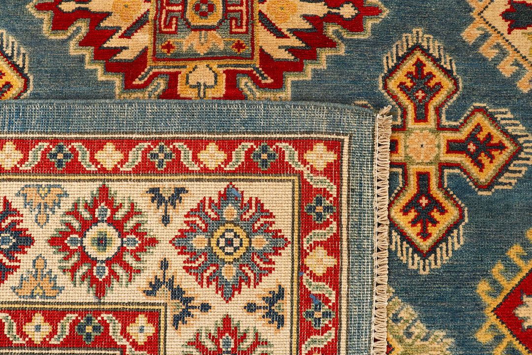 Light Slate Grey Kazak 4' 11 x 7' 1 - No. 73353