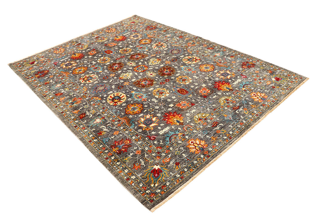 Multi Colored Ziegler 6'  x" 7'  11" - No. QA59534