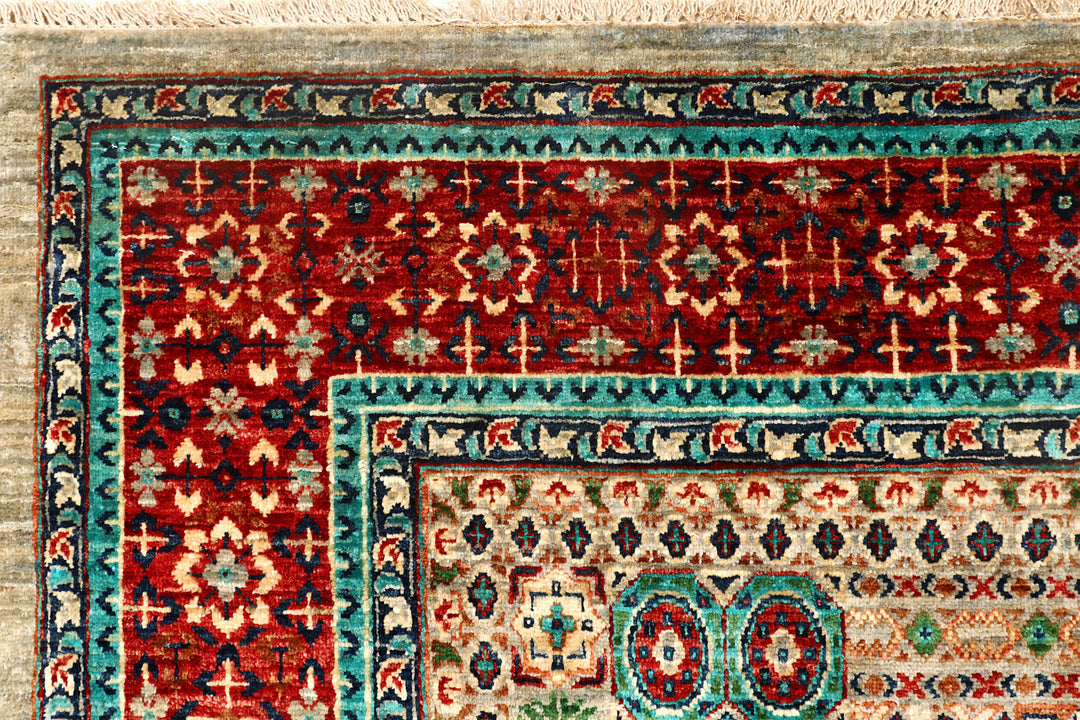 Multi Colored Ziegler 6'  7" x 9'  9" - No. QA14649