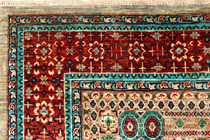 Multi Colored Ziegler 6'  7" x 9'  9" - No. QA14649