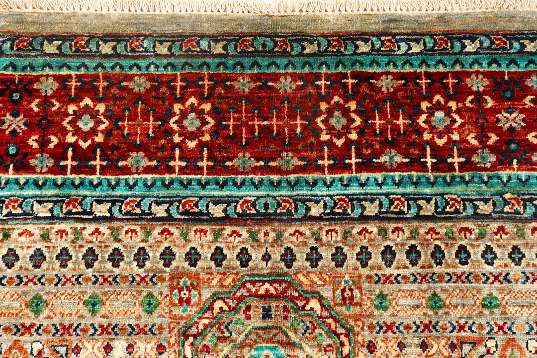 Multi Colored Ziegler 6'  7" x 9'  9" - No. QA14649