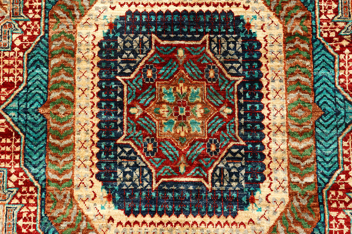 Multi Colored Ziegler 6'  7" x 9'  9" - No. QA14649