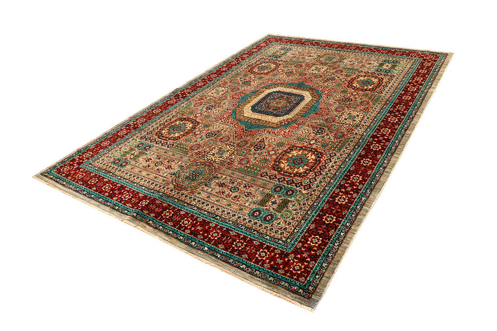 Multi Colored Ziegler 6'  7" x 9'  9" - No. QA14649