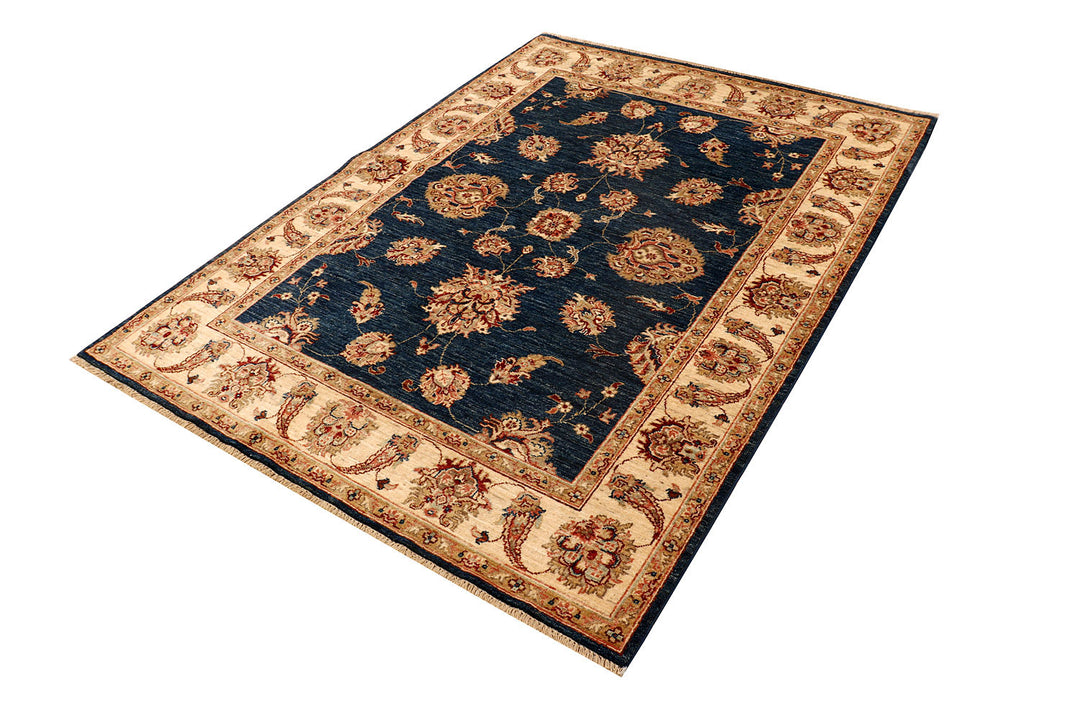 Midnight Blue Ziegler 4'  11" x 6'  10" - No. QA51186