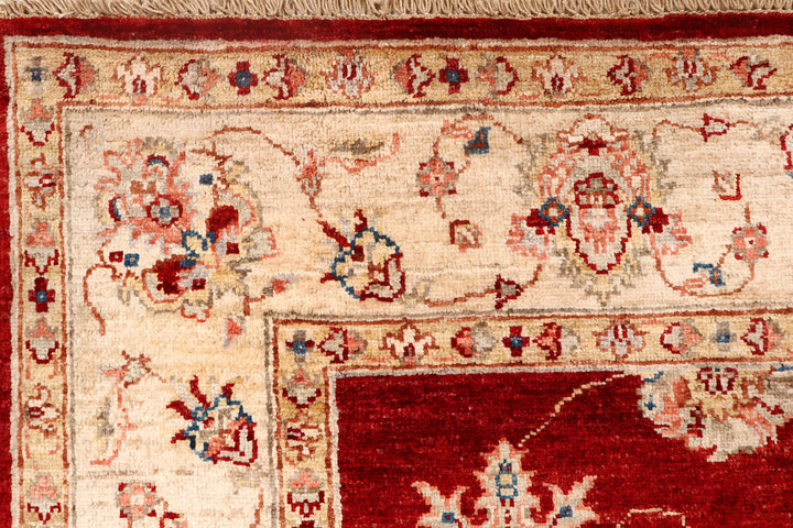 Firebrick Oushak 4'  11" x 6'  8" - No. QA43803