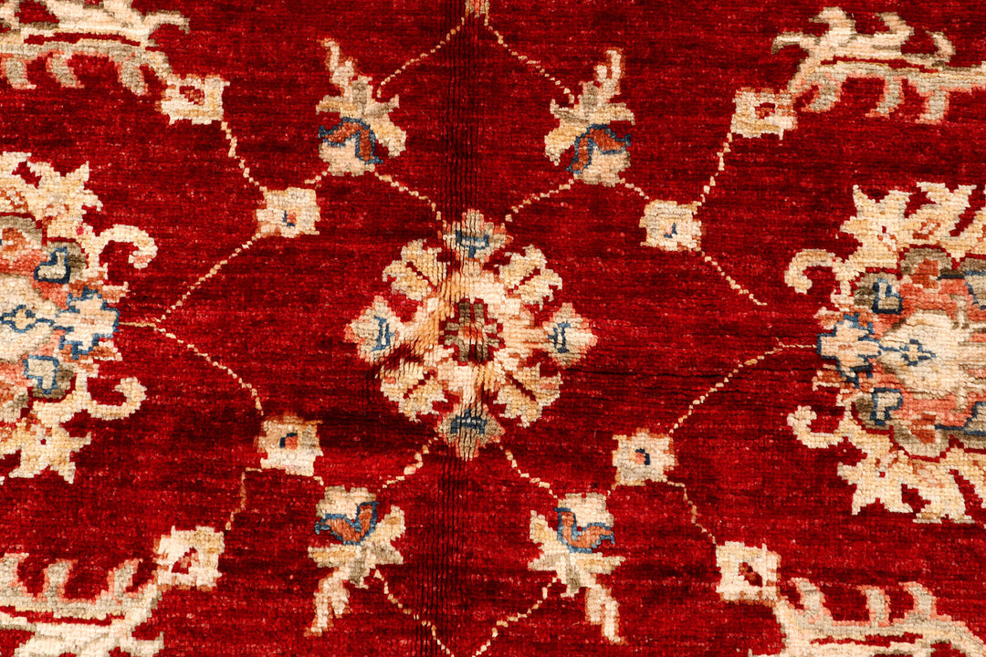 Firebrick Oushak 4'  11" x 6'  8" - No. QA43803