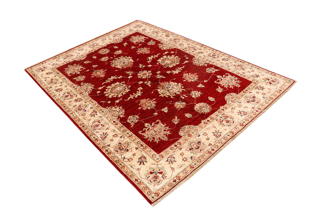 Firebrick Oushak 4'  11" x 6'  8" - No. QA43803