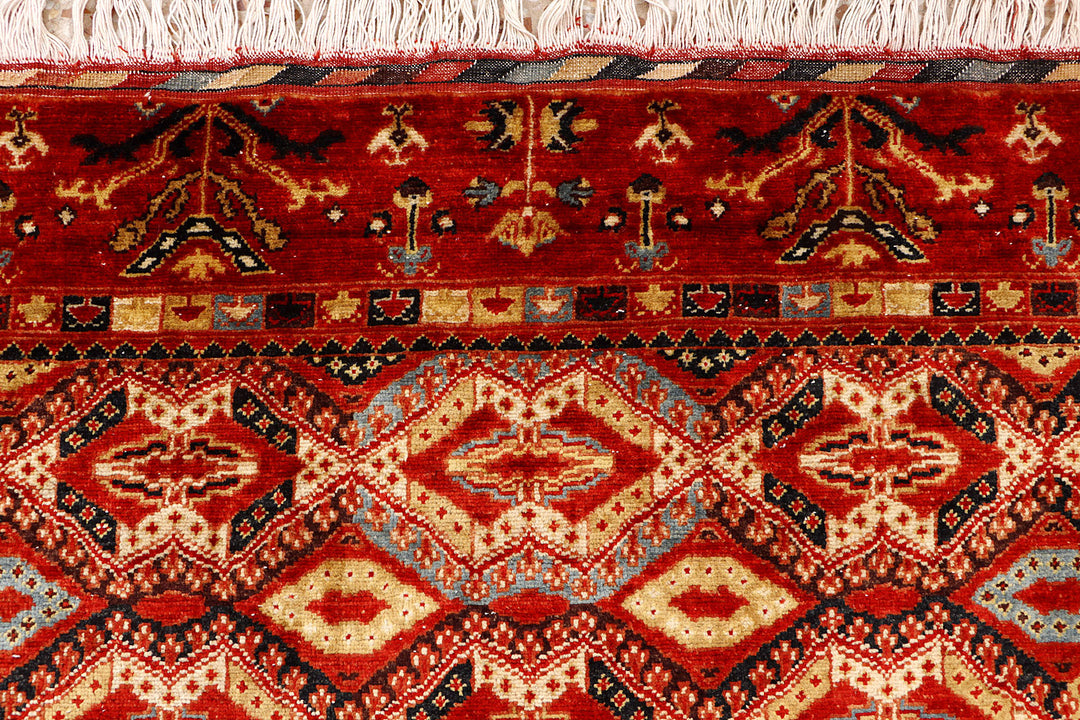 Multi Colored Ziegler 4'  11" x 6'  9" - No. QA55933