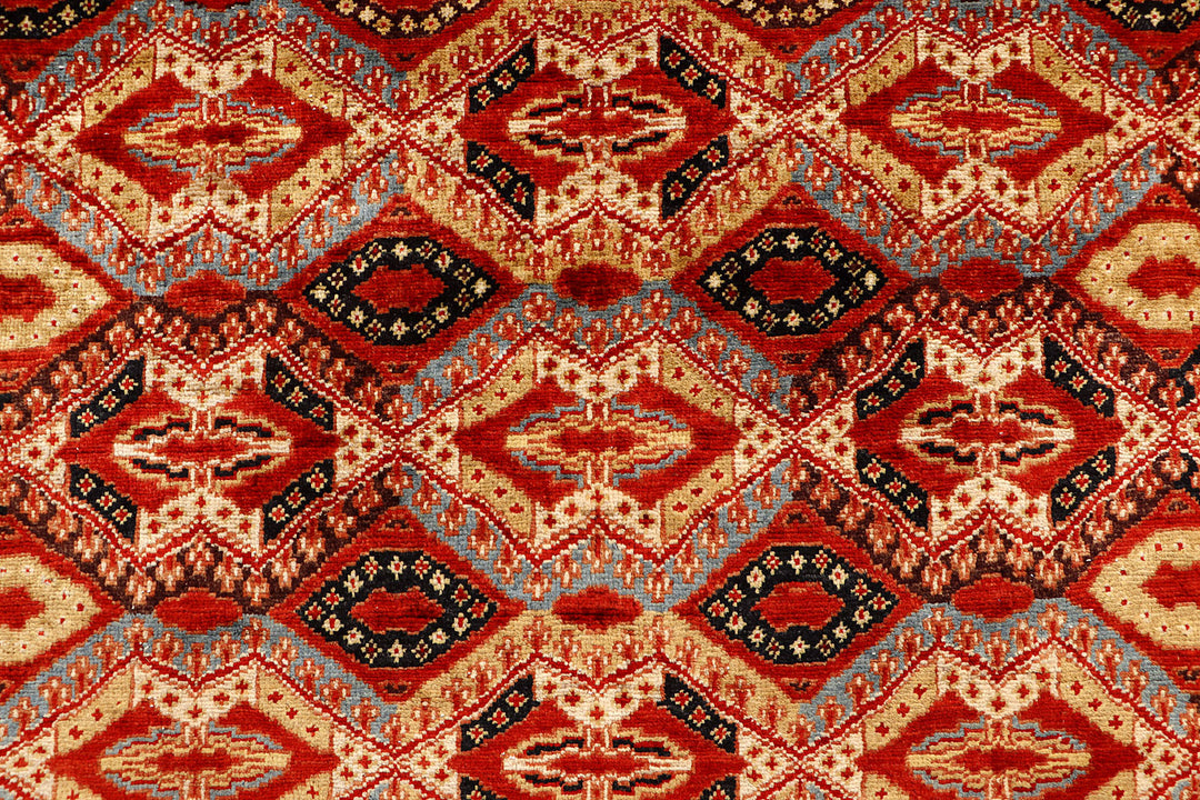 Multi Colored Ziegler 4'  11" x 6'  9" - No. QA55933