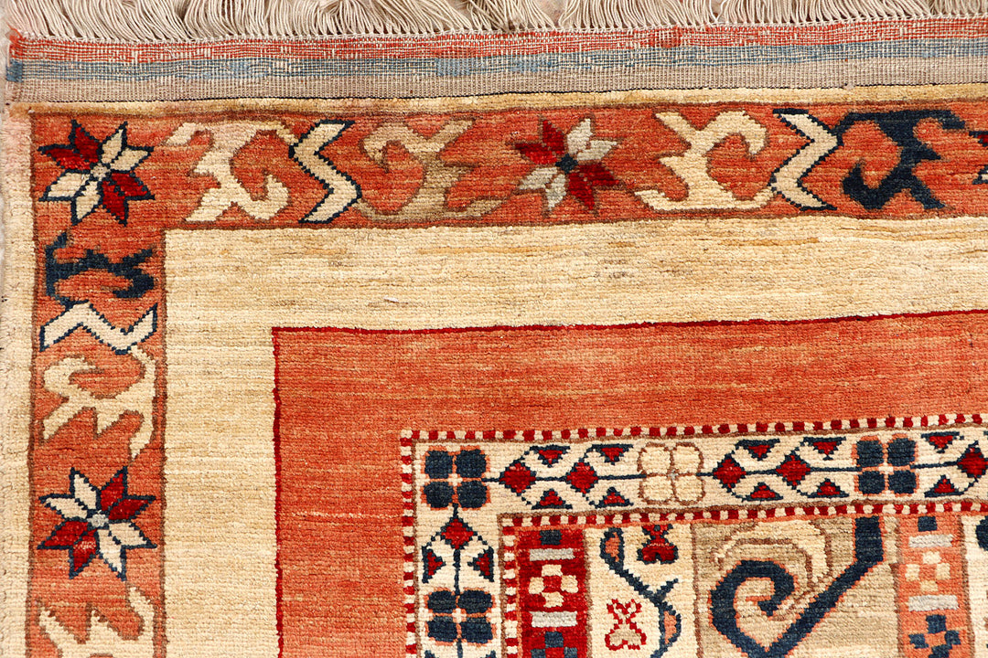 Multi Colored Shawl 5'  6" x 7'  5" - No. QA90471