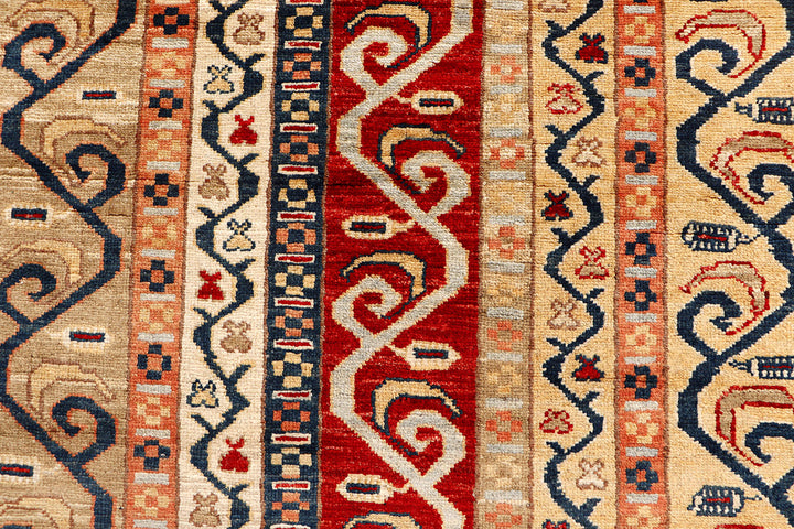 Multi Colored Shawl 5'  6" x 7'  5" - No. QA90471