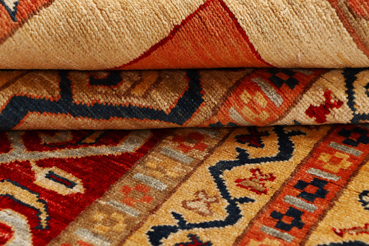 Multi Colored Shawl 5'  6" x 7'  5" - No. QA90471