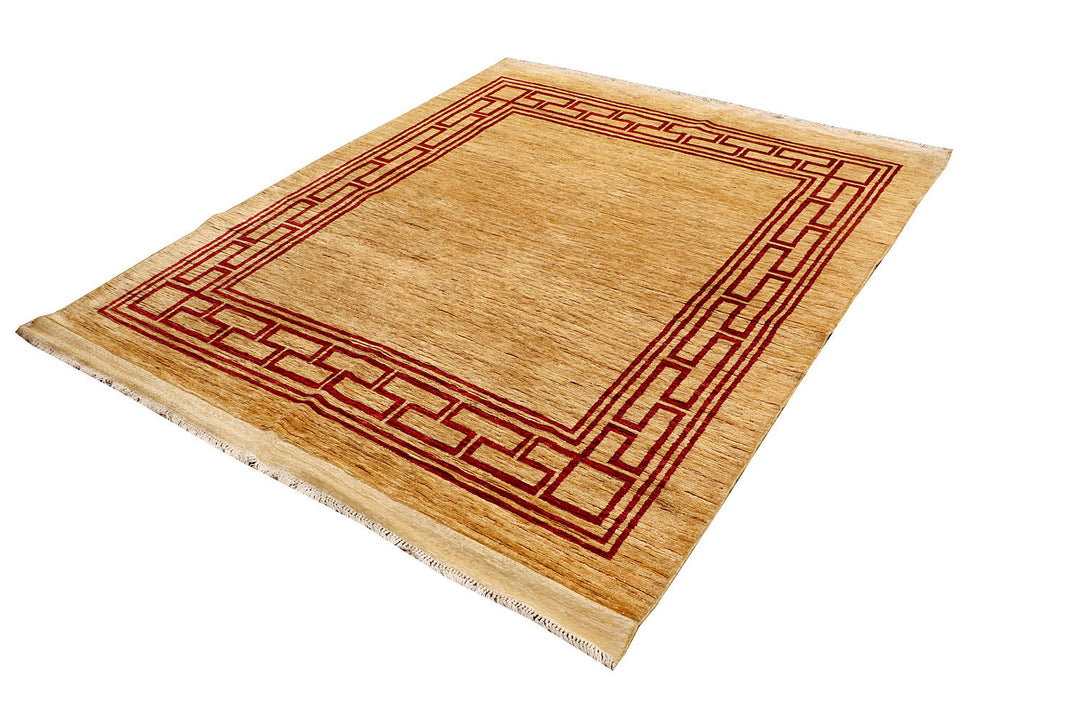 Moccasin Gabbeh 6'  3" x 6'  9" - No. QA67700