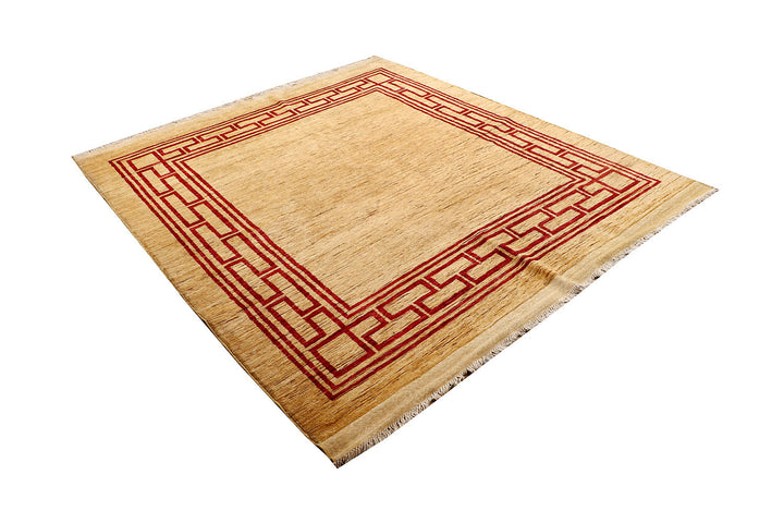 Moccasin Gabbeh 6'  3" x 6'  9" - No. QA67700