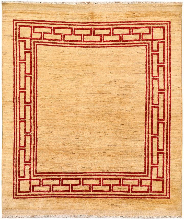 Moccasin Gabbeh 6'  3" x 6'  9" - No. QA67700