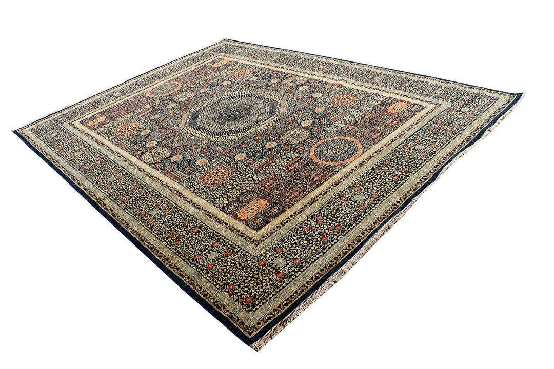 Multi Colored Mamluk 8'  10" x 11'  11" - No. QA37522