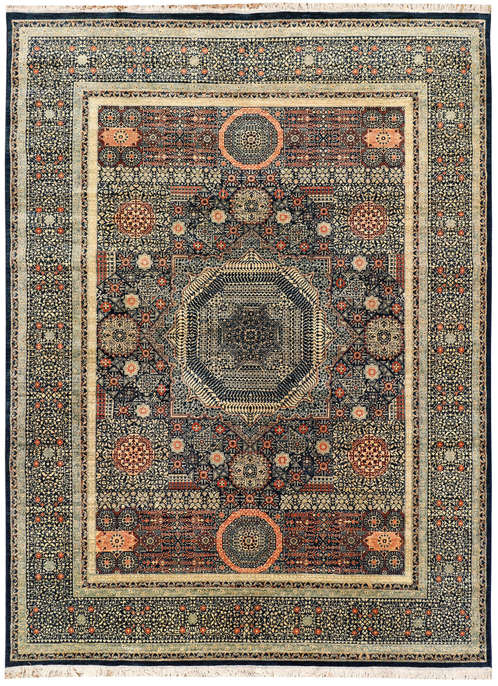 Multi Colored Mamluk 8'  10" x 11'  11" - No. QA37522