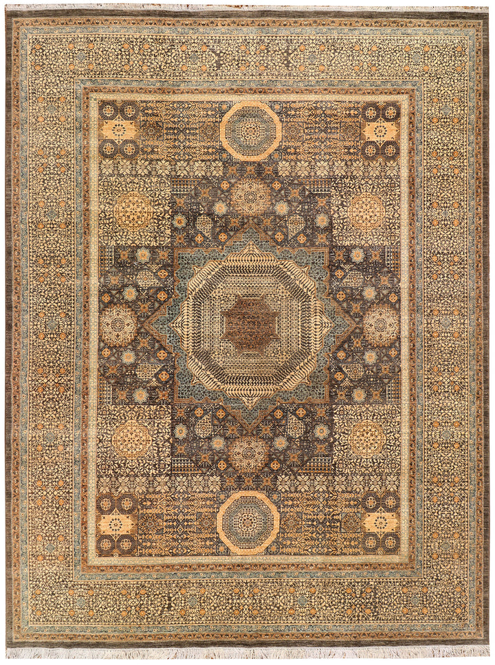 Saddle Brown Mamluk 8'  11" x 11'  10" - No. QA10714