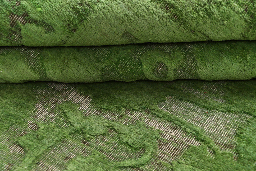 Dark Sea Green Overdyed 5' 5 x 7' 11 - No. 73434