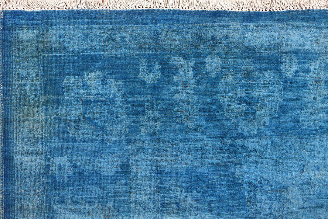 Steel Blue Overdyed 5' 11 x 8' 5 - No. 73437