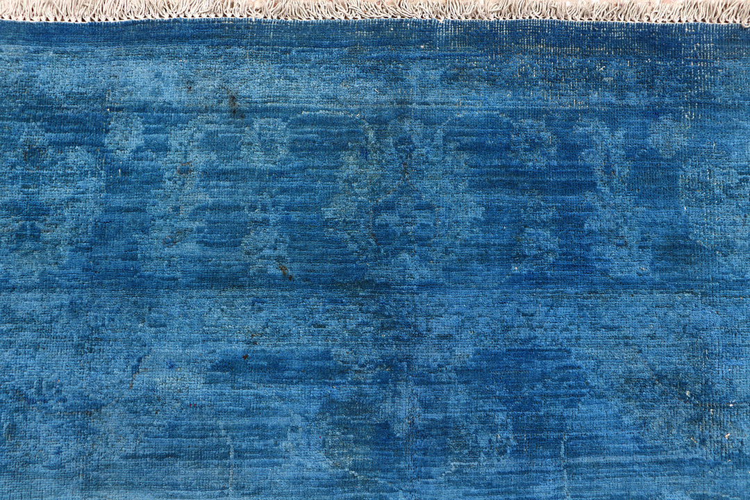 Steel Blue Overdyed 5' 11 x 8' 5 - No. 73437