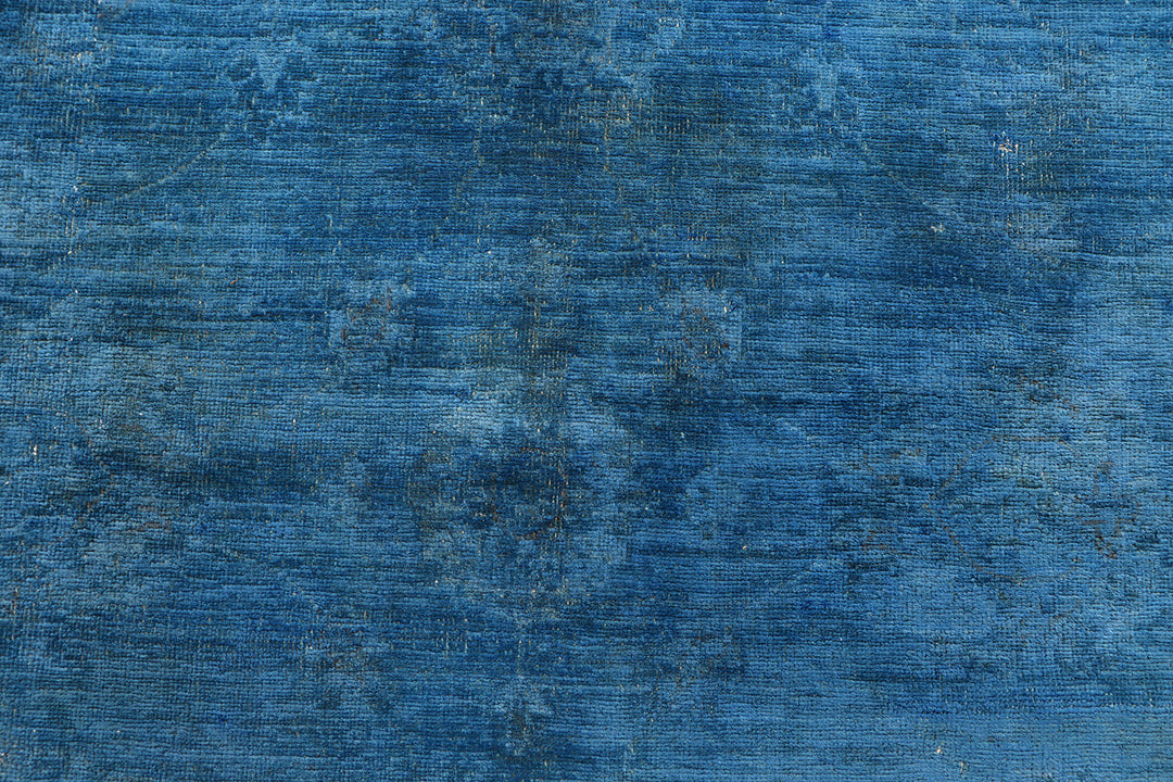 Steel Blue Overdyed 5'  11" x 8'  5" - No. QA90904