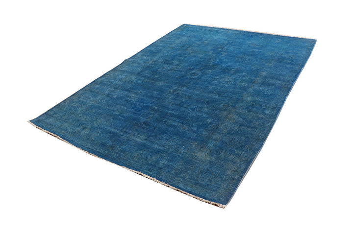 Steel Blue Overdyed 5' 11 x 8' 5 - No. 73437
